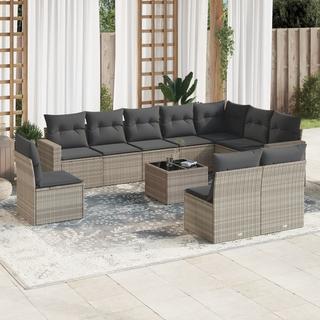 VidaXL set divano da giardino Polirattan  