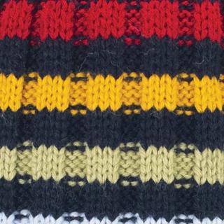 CABAIA Elephantini Kids Gestreifte Mütze mit austauschbaren Bommeln  