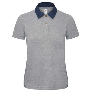 B and C Forward Denim Kurzarm Polo Shirt  