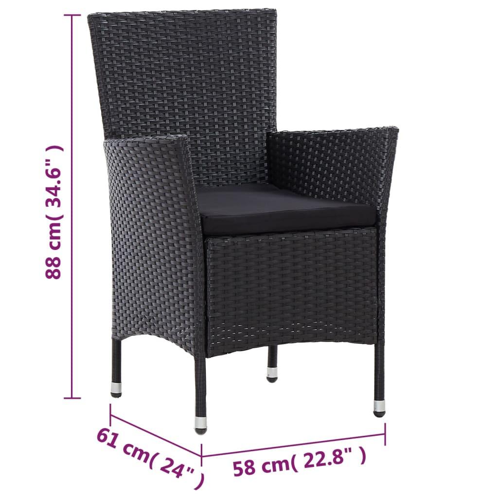 VidaXL Garten essgruppe poly-rattan  