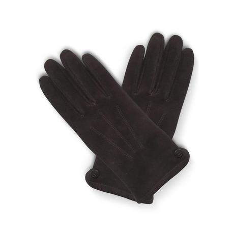 CASH-MERE.CH Guanti in pelle scamosciata di capra con fodera in cashmere  