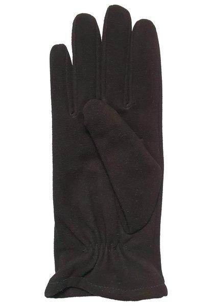 CASH-MERE.CH Guanti in pelle scamosciata di capra con fodera in cashmere  