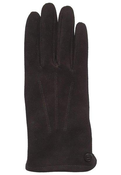 CASH-MERE.CH Guanti in pelle scamosciata di capra con fodera in cashmere  