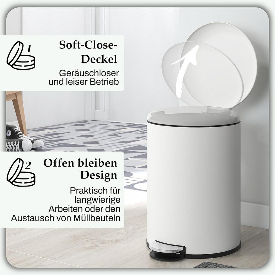 HOMCOM Poubelle  