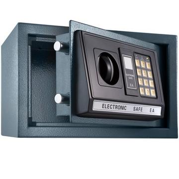 Elektronischer Safe Tresor mit Schlüssel und LED-Anzeige inkl. Batterien