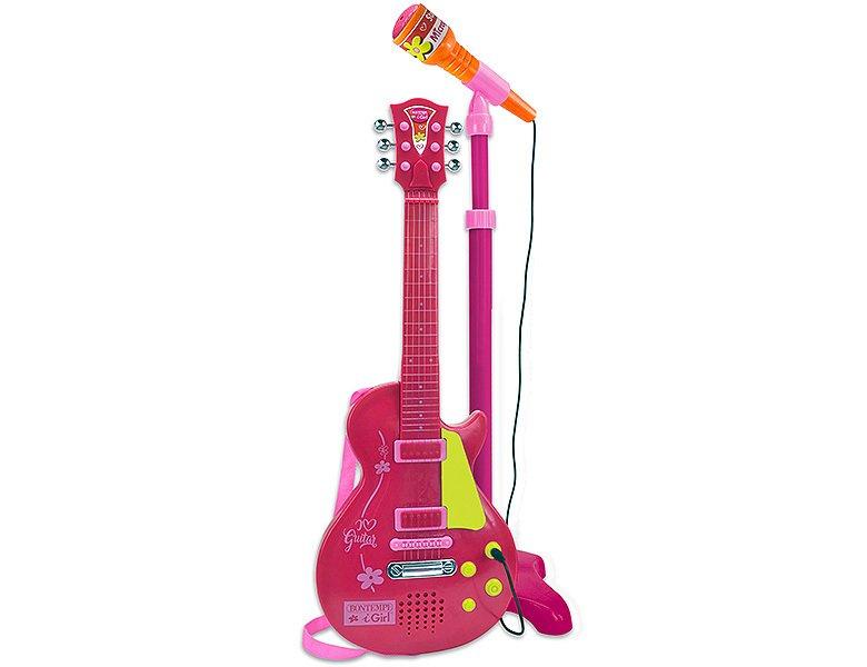 BONTEMPI  Rockgitarre mit Standmikrofon-Verstärker 