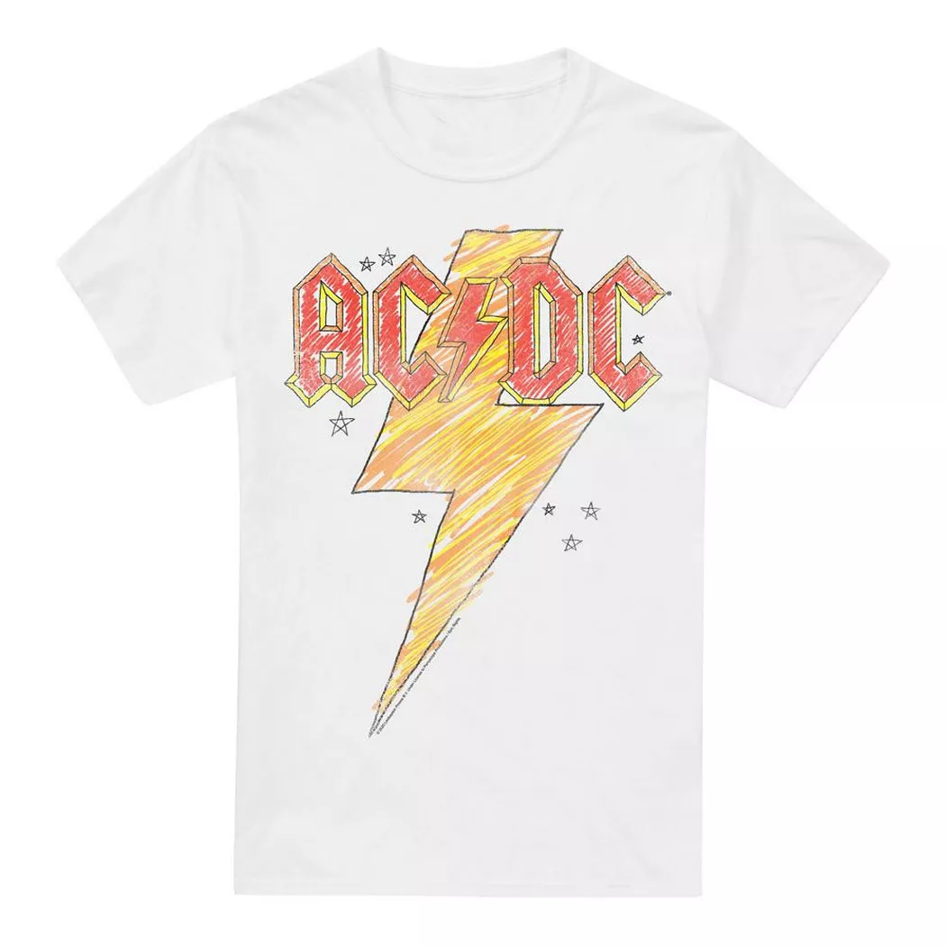 AC/DC - ACDC TShirt, für Herren, Weiss, Größe XL