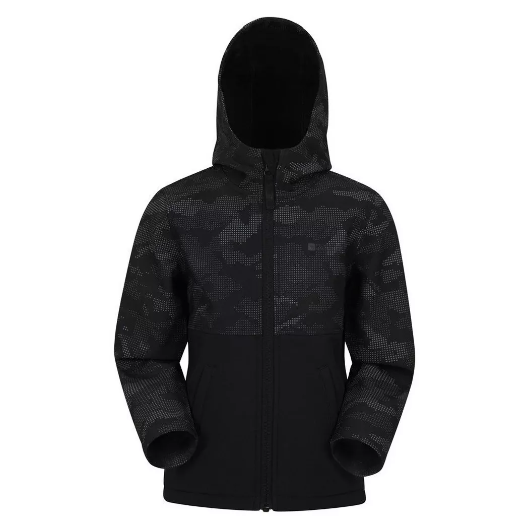 Mountain Warehouse - Exodus Softshelljacke, 116, Schwarz
