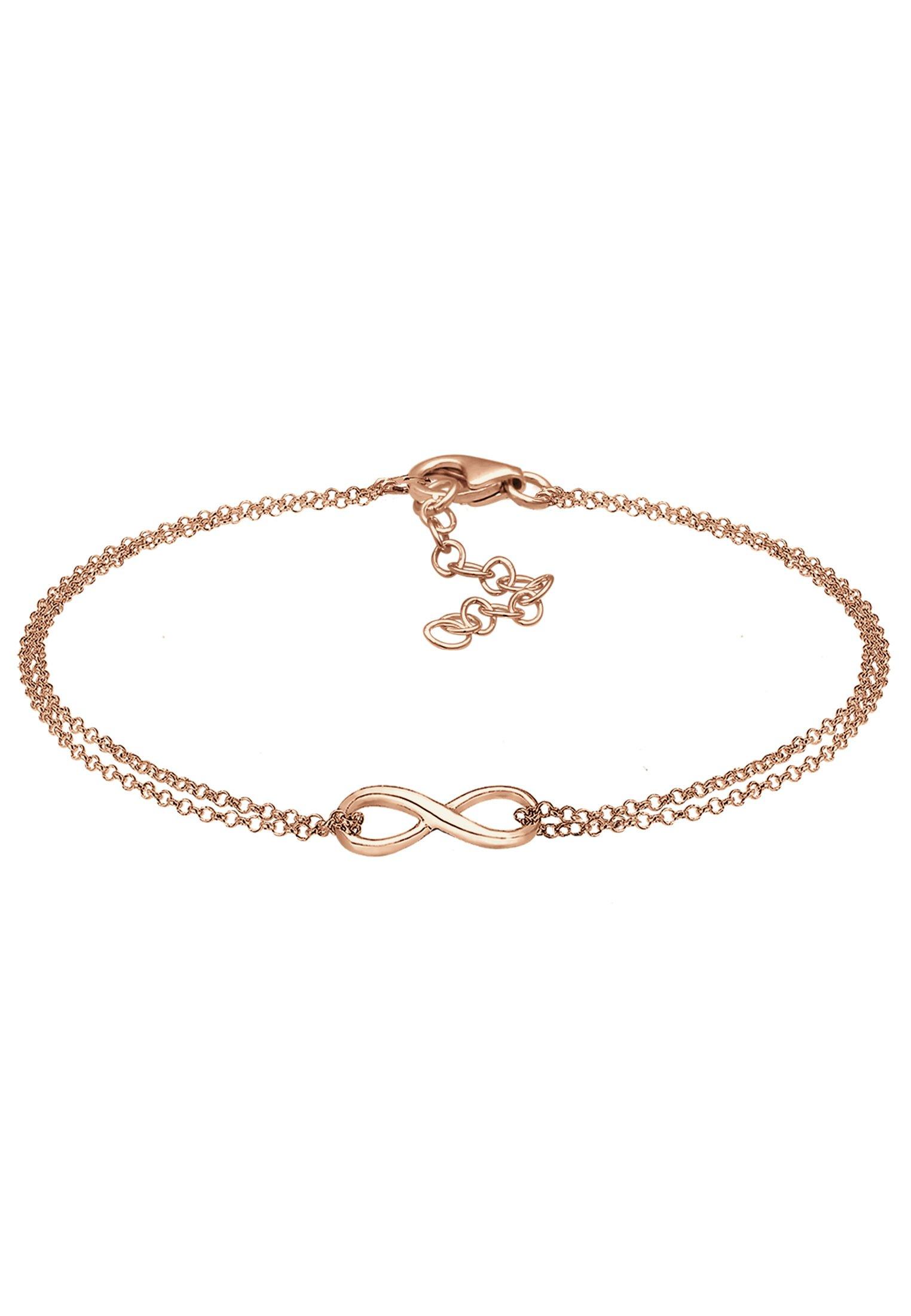 Image of Armband Unendlichkeit Symbol Damen Goldrosa 20cm