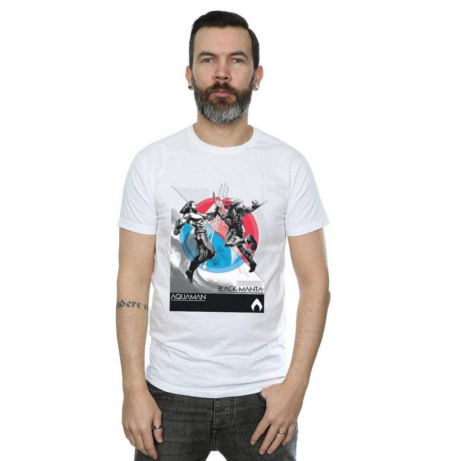 DC COMICS T-Shirt Imprimé Graphique Aquaman Black Manta  