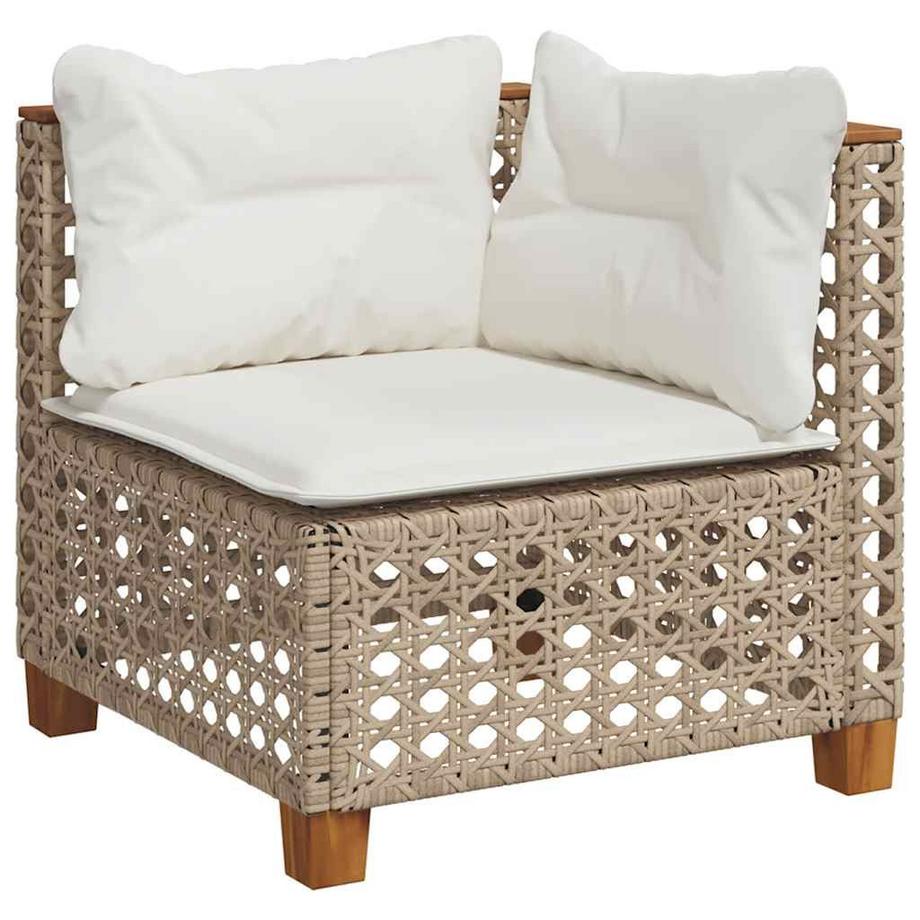 VidaXL set divano da giardino Polirattan  
