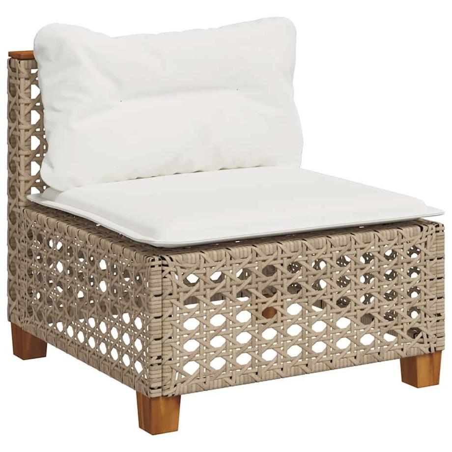 VidaXL set divano da giardino Polirattan  