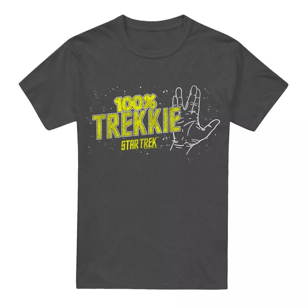 Star Trek - Trekkie TShirt, für Damen, Charcoal Black, Größe S