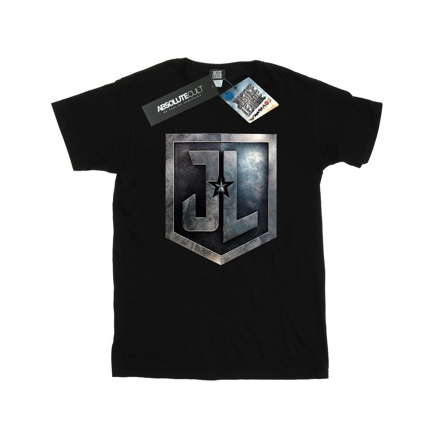 Image of Justice League Movie Shield Tshirt Damen Schwarz L