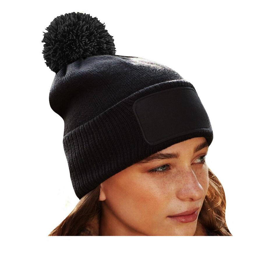 Beechfield Bonnet Snowstar avec pompon  