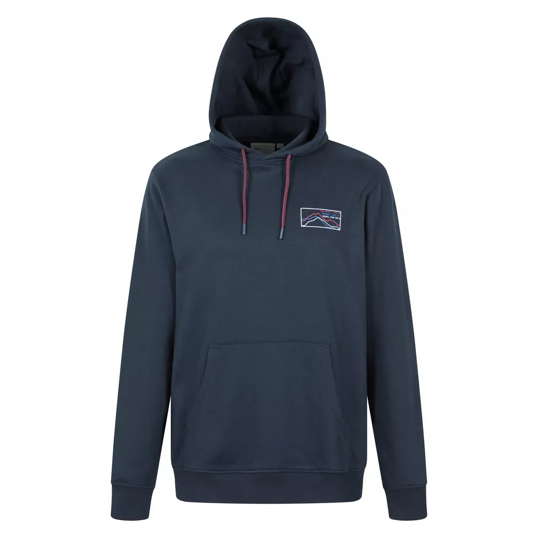 Mountain Warehouse - 3 Peaks Kapuzenpullover, für Herren, Mitternachtsblau, Größe 3XL
