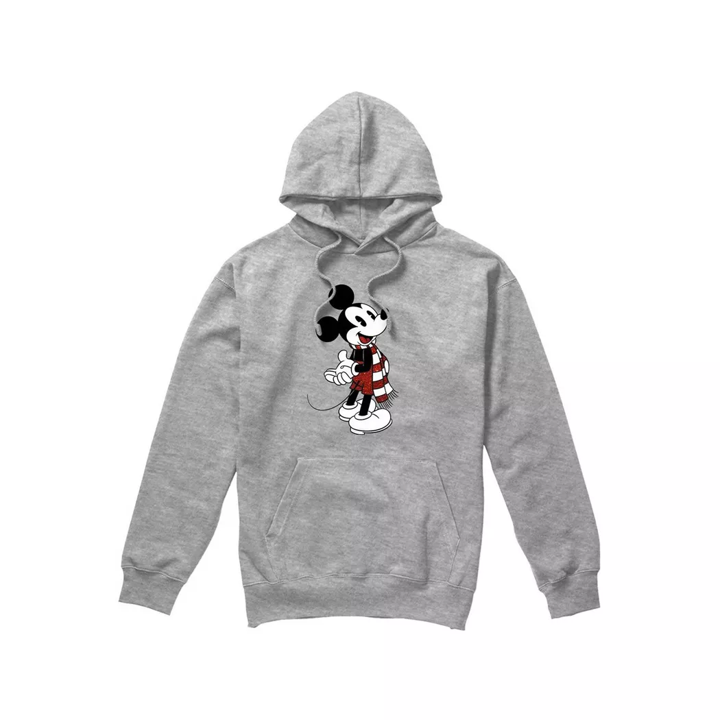 Disney - Kapuzenpullover weihnachtliches Design, für Herren, Spacegrau, Größe XL