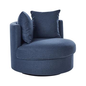 Fauteuil pivotant en Tissu Moderne DALBY