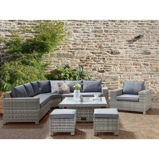 Beliani Set lounge pour jardin en Polyrotin Traditionnel TEGLIO  