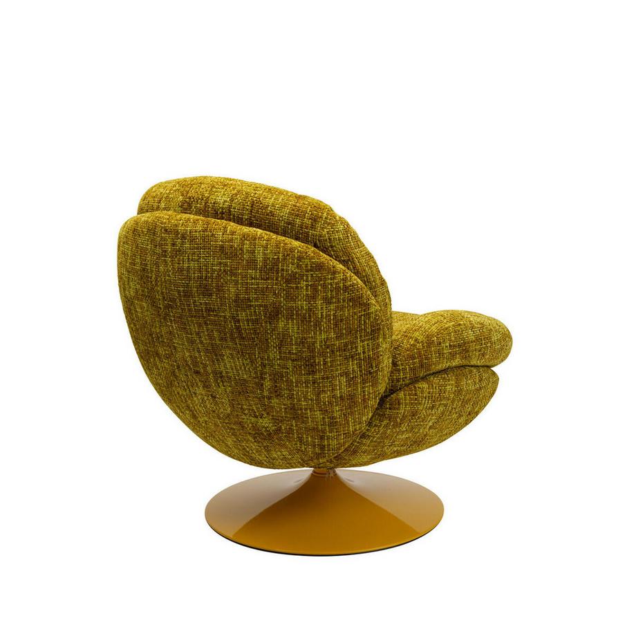 KARE Design Fauteuil pivotant Cosy vert  