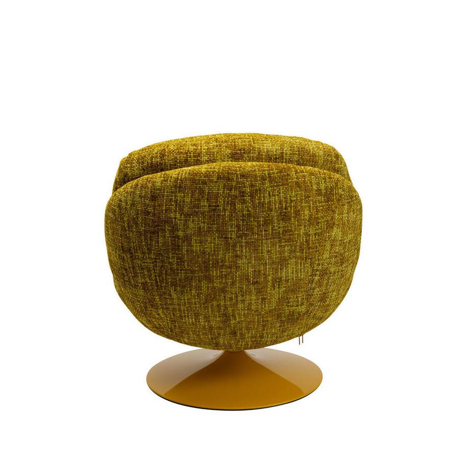 KARE Design Fauteuil pivotant Cosy vert  