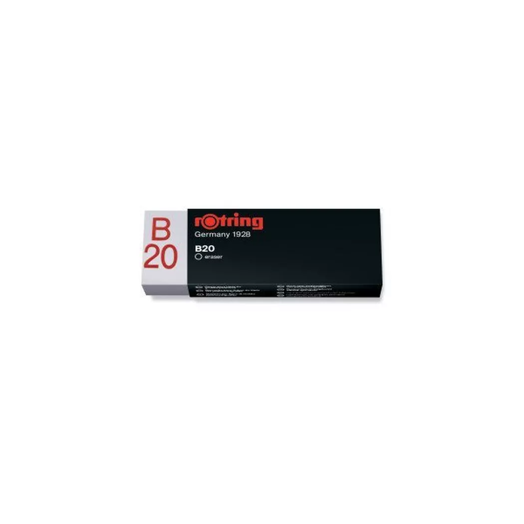 rotring -  Radierer B20 S0194570 60x22x10mm, rapid-eraser, One Size, Weiss