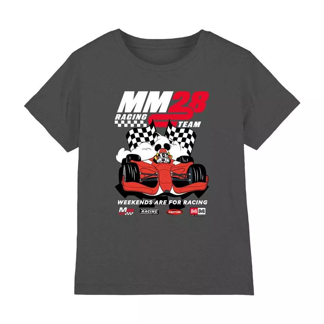 Disney - Weekends Are For Racing T-Shirt, 140/146, Charcoal Black