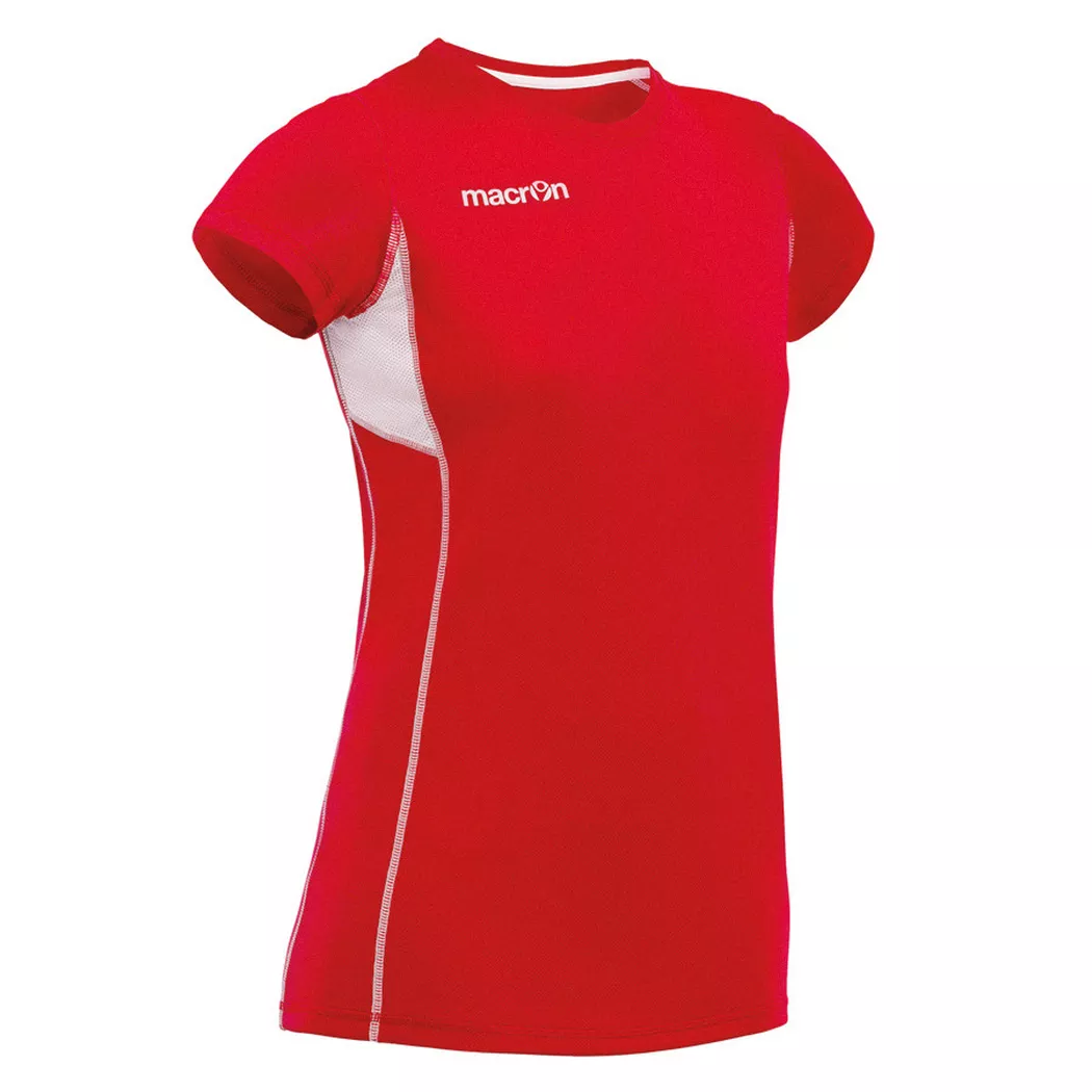 macron - trikot damen agne, S, Rot Bunt