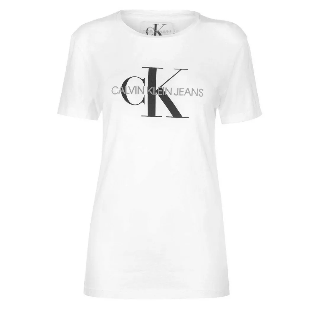 Calvin Klein - Jeans T-Shirt, für Damen, Weiss, Größe 32