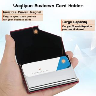 Only-bags.store Luxuriöses PU-Leder Visitenkartenetui mit Magnetverschluss  