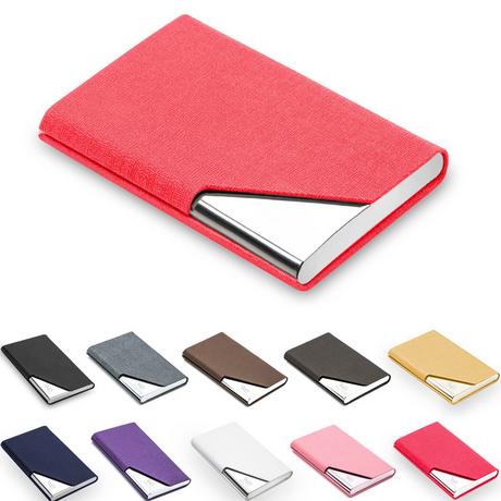 Only-bags.store Luxuriöses PU-Leder Visitenkartenetui mit Magnetverschluss  