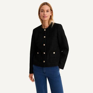 Tweedjacke in kurzer