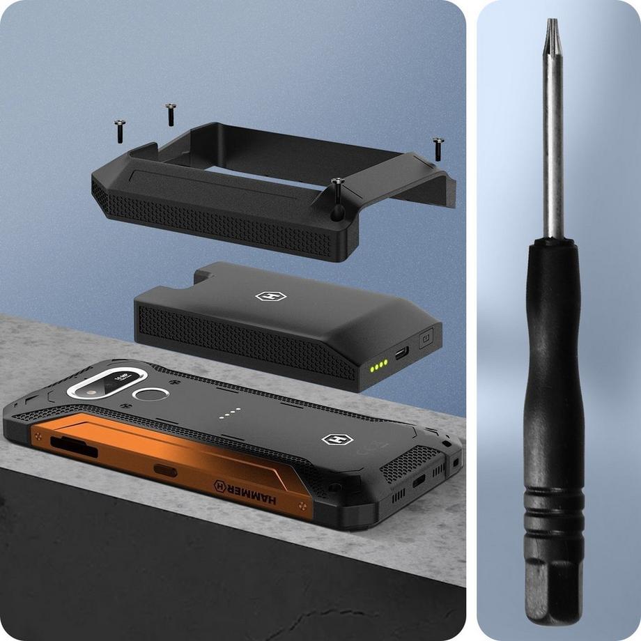 HAMMER  HAMMER Powerbank-Akku, IP65 Wasserdicht 