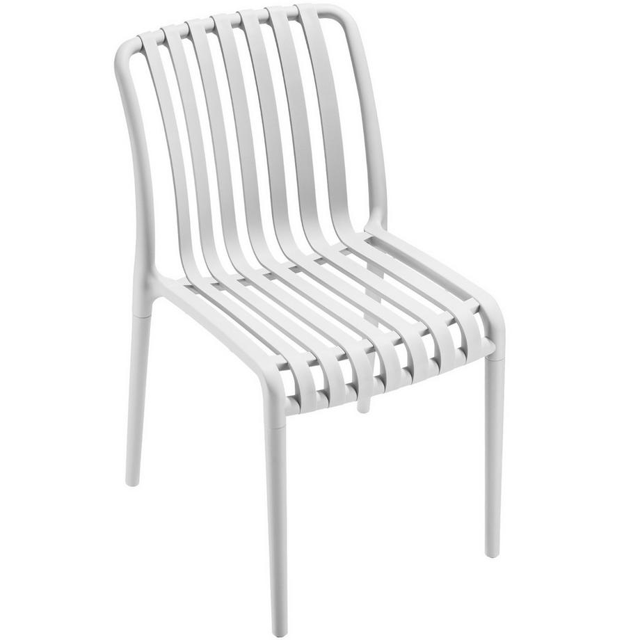 Tectake Sedie da giardino Alcudia Resistenti alle intemperie e ai raggi UV Set di 6  
