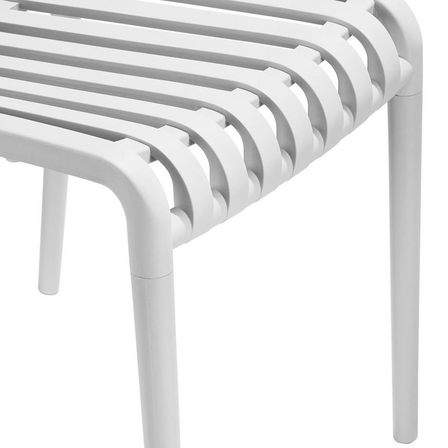 Tectake Sedie da giardino Alcudia Resistenti alle intemperie e ai raggi UV Set di 6  
