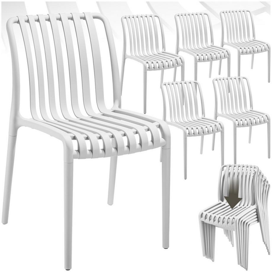 Sedie da giardino Alcudia Resistenti alle intemperie e ai raggi UV Set di 6