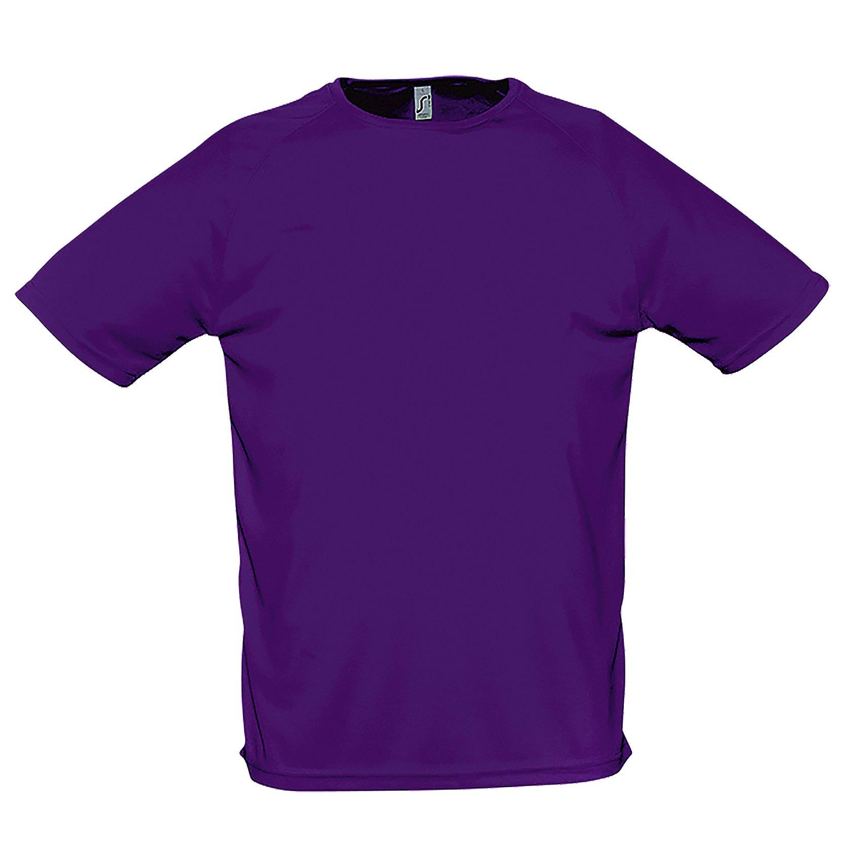 Image of Sporty Performance Tshirt, Kurzarm, Rundhals Herren Lila XL