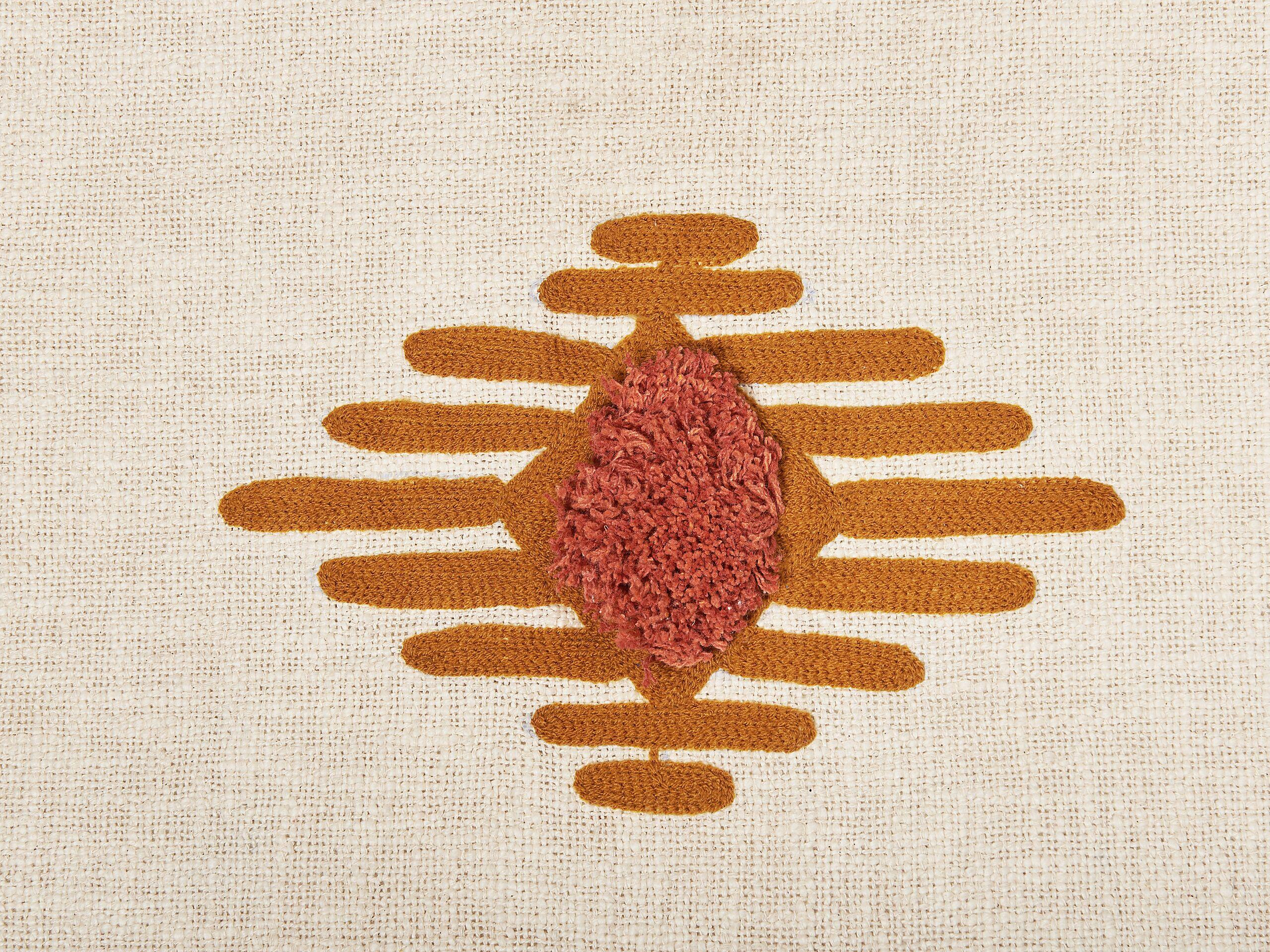 Beliani Boho Munger Couverture en Coton  