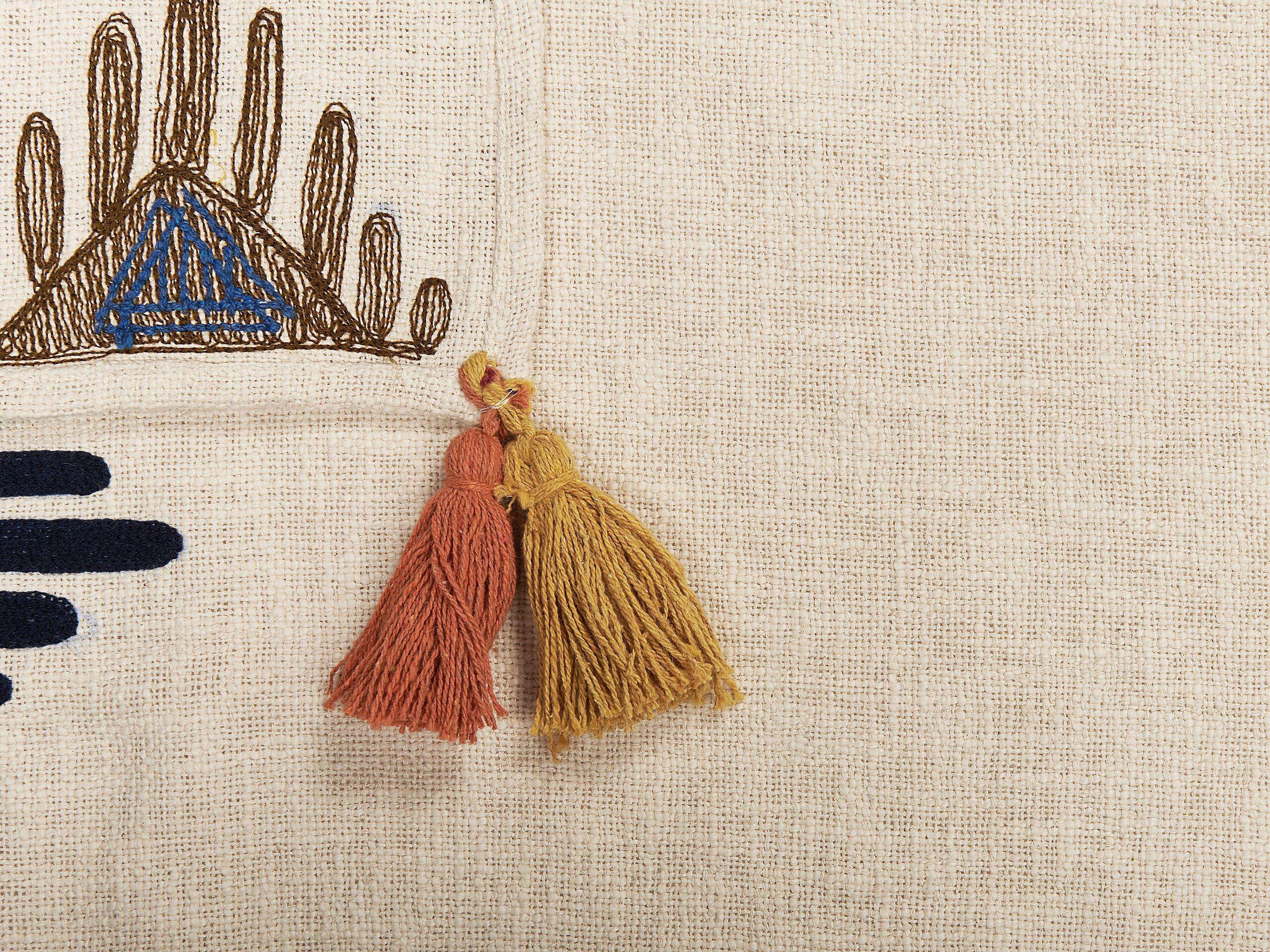 Beliani Boho Munger Coperta in Cotone  