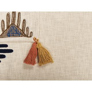 Beliani Boho Munger Coperta in Cotone  