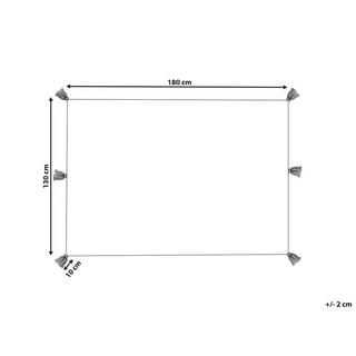 Beliani Boho Munger Coperta in Cotone  