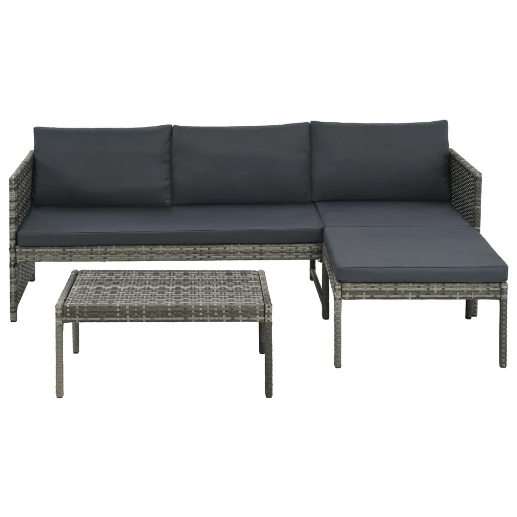 VidaXL Garten lounge set poly-rattan  