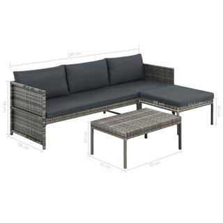 VidaXL Garten lounge set poly-rattan  