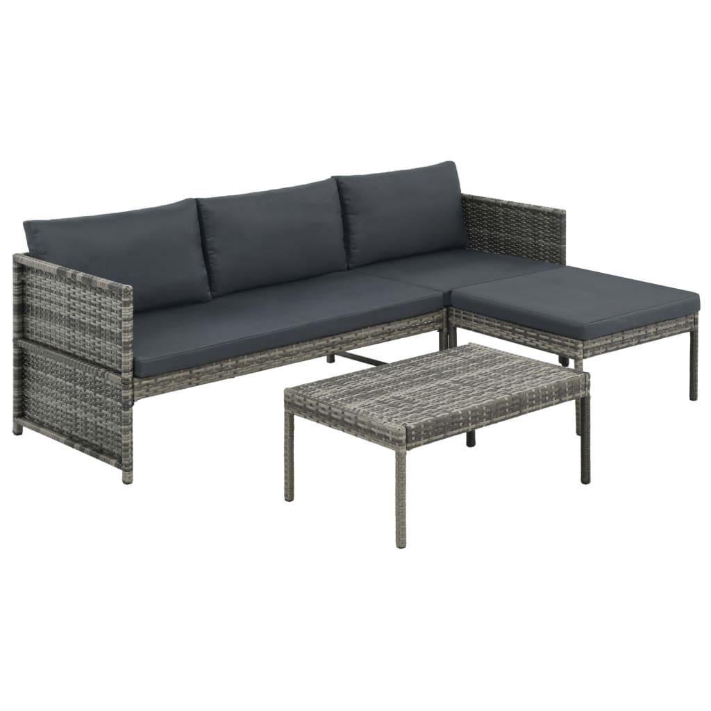 VidaXL Garten lounge set poly-rattan  