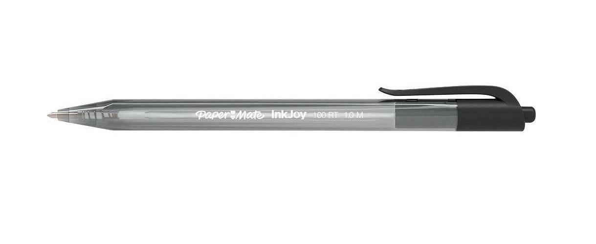 Papermate  Papermate InkJoy 100 RT Nero Penna a sfera retrattile a clip Medio 20 pz 