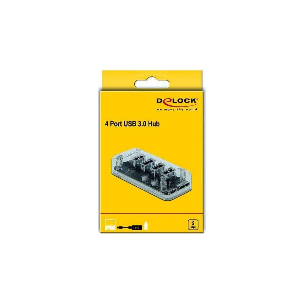 DeLock  USB-HUB 64087 USB 3.0 - 4X TYP-A (4PORTS) 