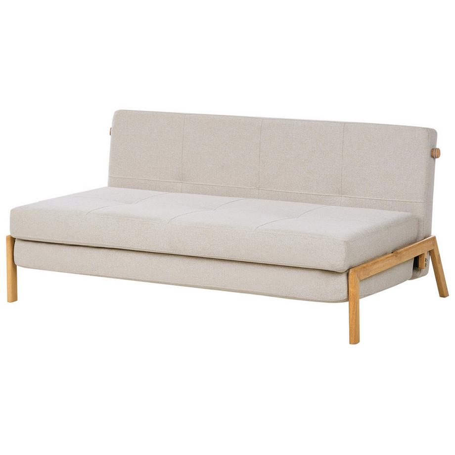 Beliani Canapé-lit en Tissu Scandinave EDLAND  