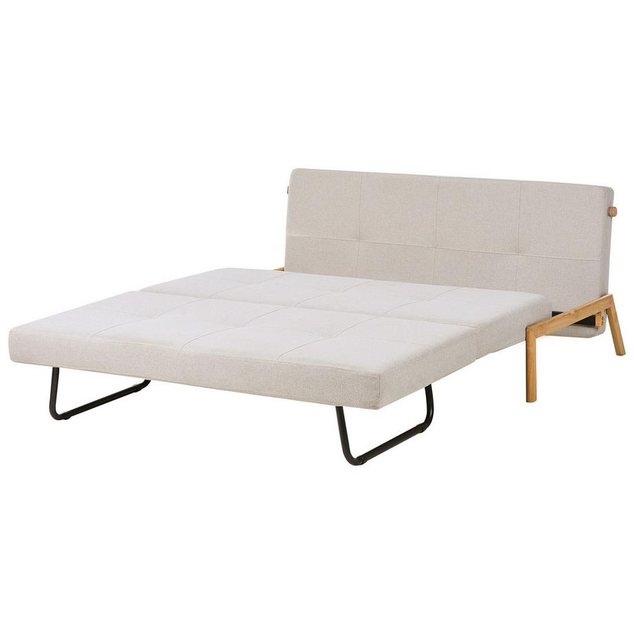 Beliani Canapé-lit en Tissu Scandinave EDLAND  