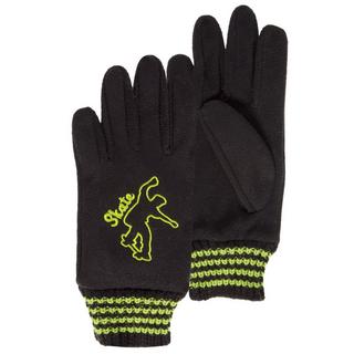 isotoner  83599 GANTS POLAIRE BRODERIE NOIR-10-12A 