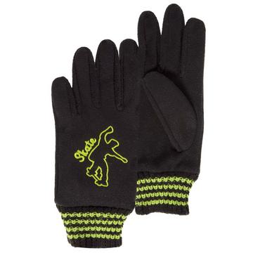 83599 GANTS POLAIRE BRODERIE NOIR